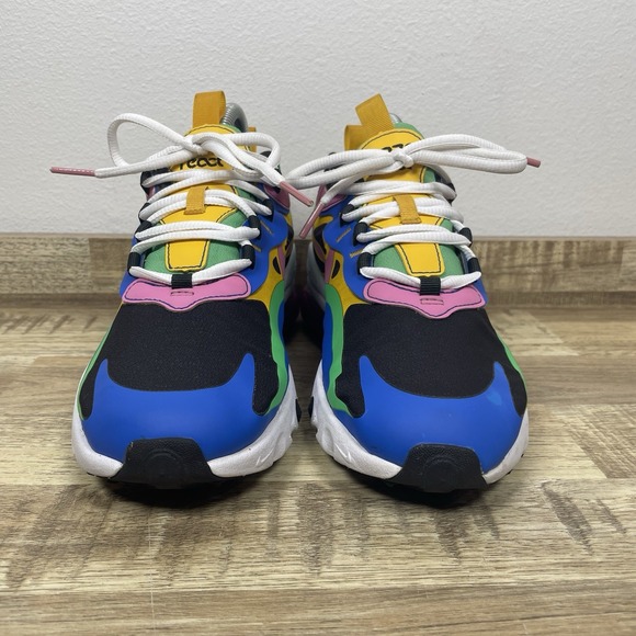 Nike Air Max‎ 270 React Gumball Sneakers GS Size 5.5Y Womens 7  CU4668-001 EUC - Picture 2 of 7